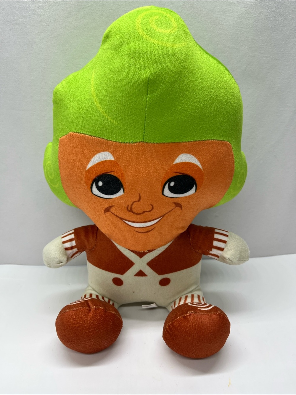 WillyWonka Plush in Bright Lime Green and Orange